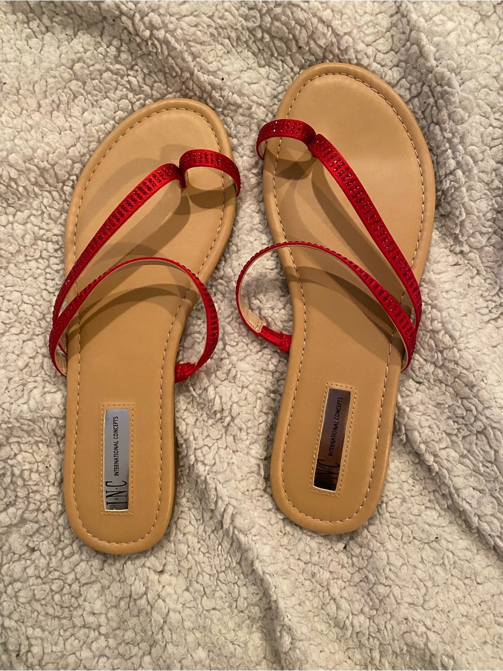 INC International Concepts Red Sandals - size 9.5